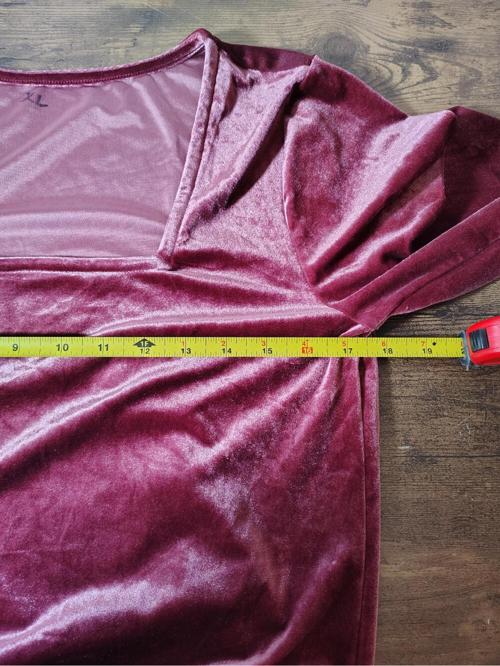 XL Velvet Pink Bodysuit One piece Long Sleve Old Navy Square neck - Picture 5 of 8